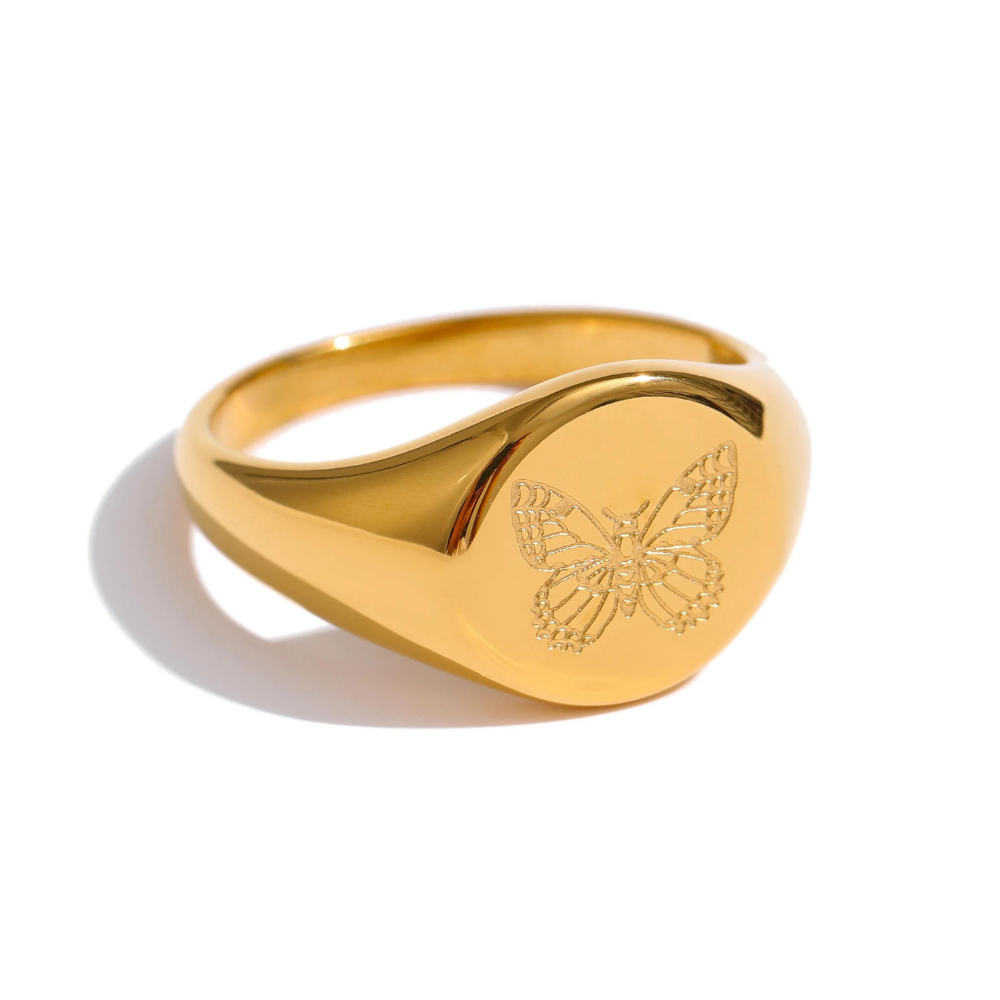 Bold Butterfly Ring